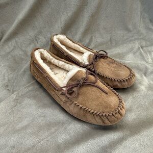 UGG Sheepskin Lined Moccasin Slippers